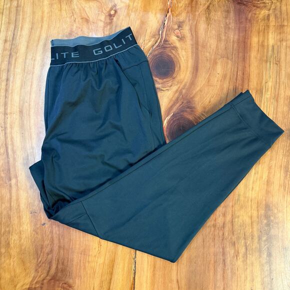 Go Lite Men's Pants Large Jogger Athletic Pull on Polyester Hiking Outdoor B4-11 - Picture 1 of 6